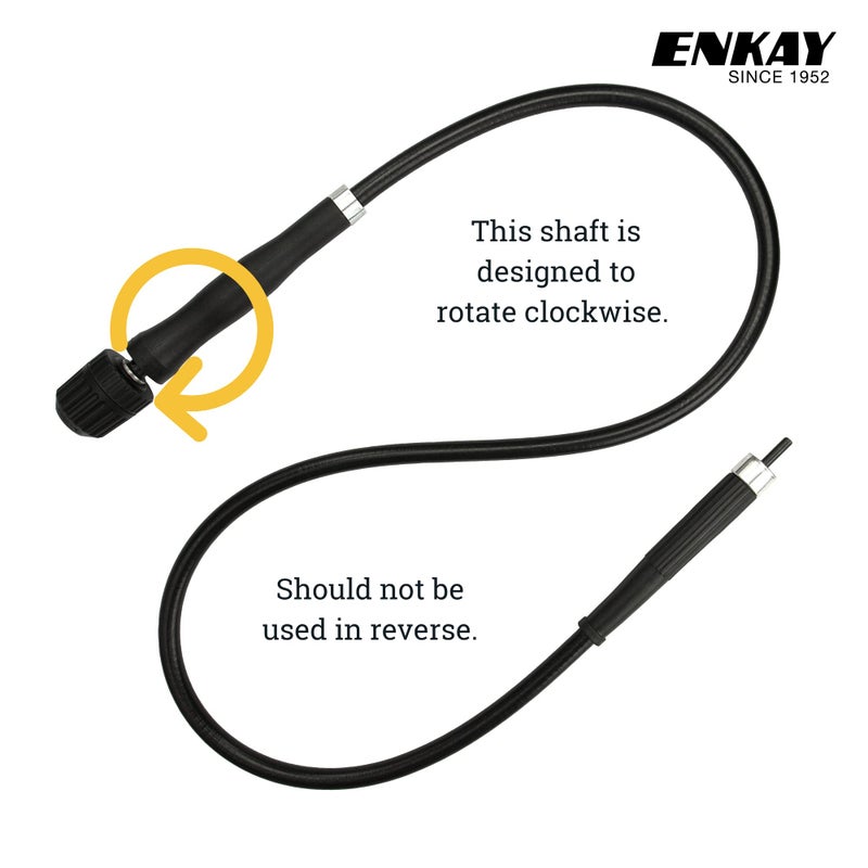 ENKAY - Heavy Duty Flex Shaft with 1/4 inch Keyless Chuck (56 inches) - Image 5